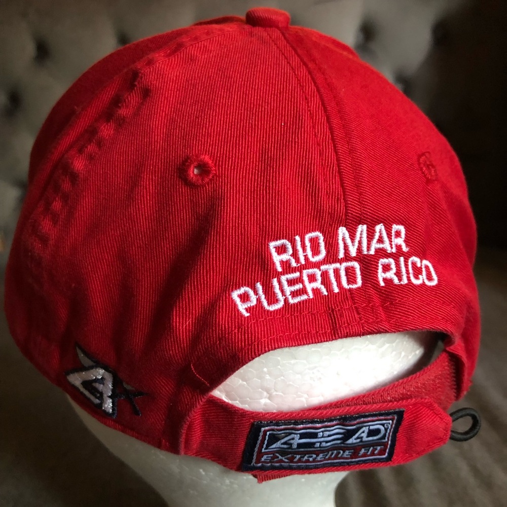 Red Rio Del Mar embroidered iguana / lizard golf hat - Picture 8 of 13